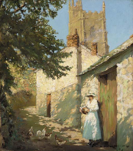 Alfred Hayward - Feeding Hens, Paul Church