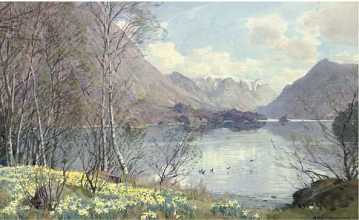 Alfred Heaton Cooper - Wild Daffodils, Ullswater