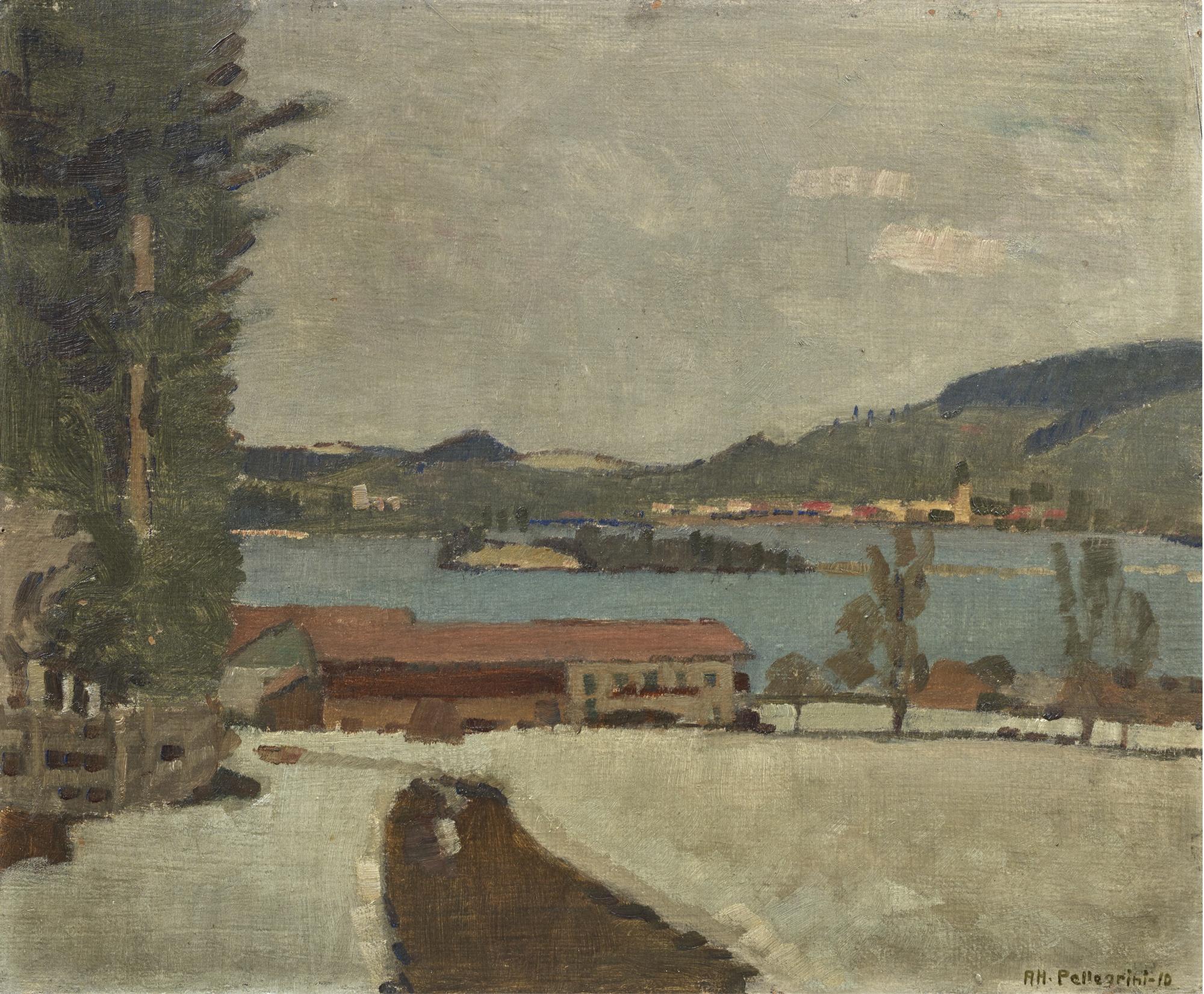 Alfred Heinrich Pellegrini - Föhntag Am Schliersee, 1910