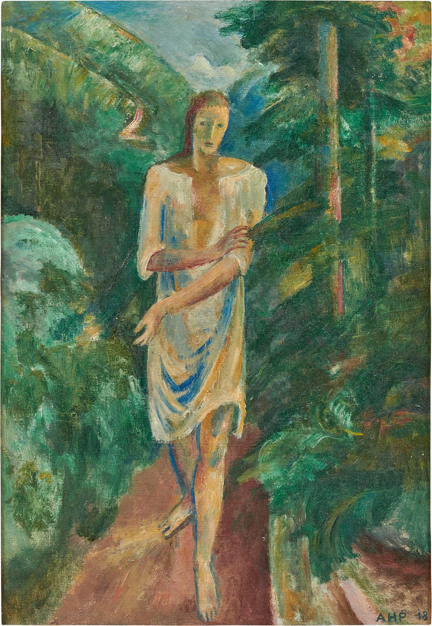 Alfred Heinrich Pellegrini - Genoveva gehend, 1918