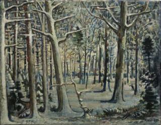 Alfred Heinrich Pellegrini - Jagdszene mit Reh und Fuchs