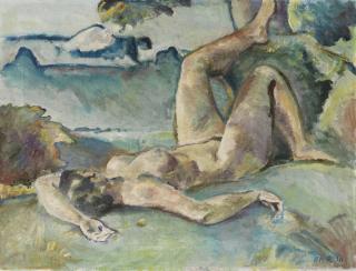 Alfred Heinrich Pellegrini - Liegender weiblicher Akt