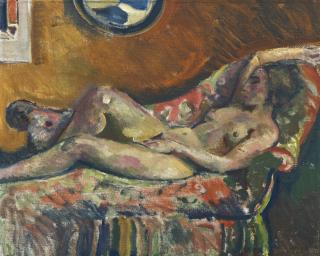 Alfred Heinrich Pellegrini - Mädchen Auf Diwan, 1914