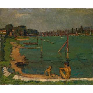 Alfred Heinrich Pellegrini - Rhein Bei Basel, 1910 Rhine River Near Basel, 1910