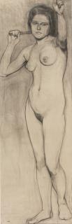 Alfred Heinrich Pellegrini - Stehender Akt, 1900 Standing Nude, 1900