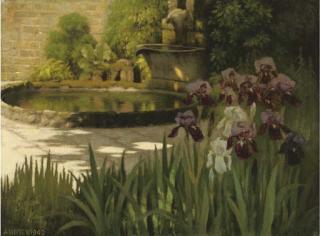 Alfred Henry Dyer - The Artist\'S Garden, Iris Pond