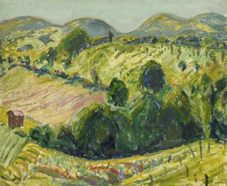 Alfred Henry Maurer - Fauve Landscape With Rolling Hills