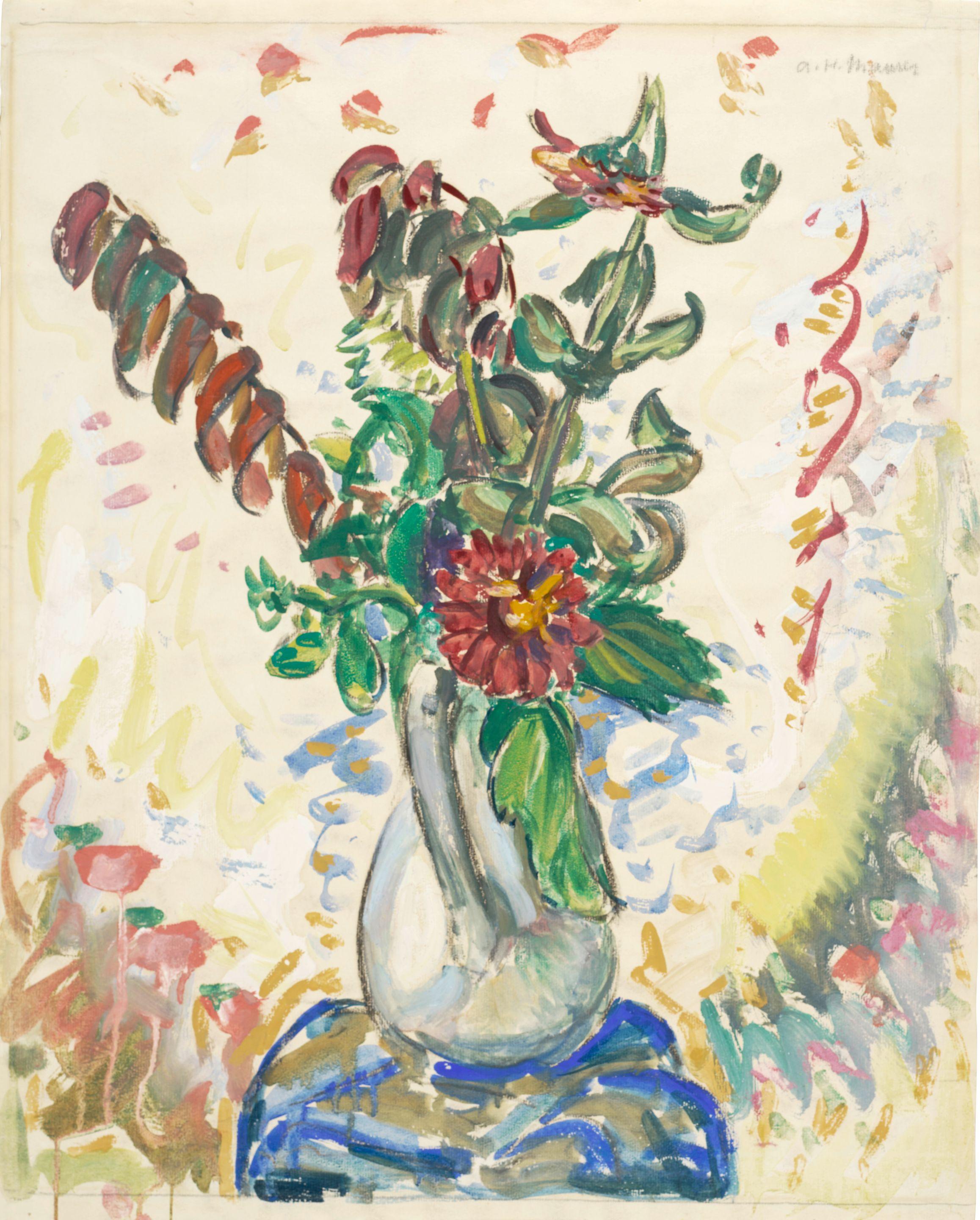 Alfred Henry Maurer - Flowers in a White Pitcher