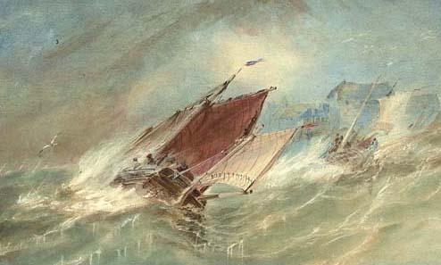 Alfred Herbert - Running For Shelter (Illustrated); And Fishermen Before Fortifications