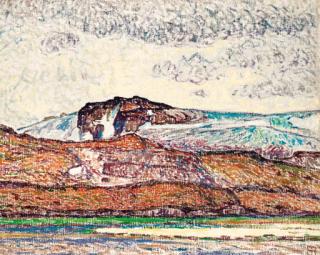 Alfred Hermann Helberger - Landschaft mit Fluß