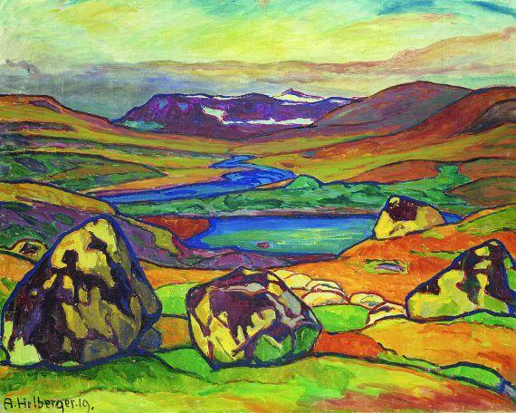 Alfred Hermann Helberger - Norwegische Landschaft