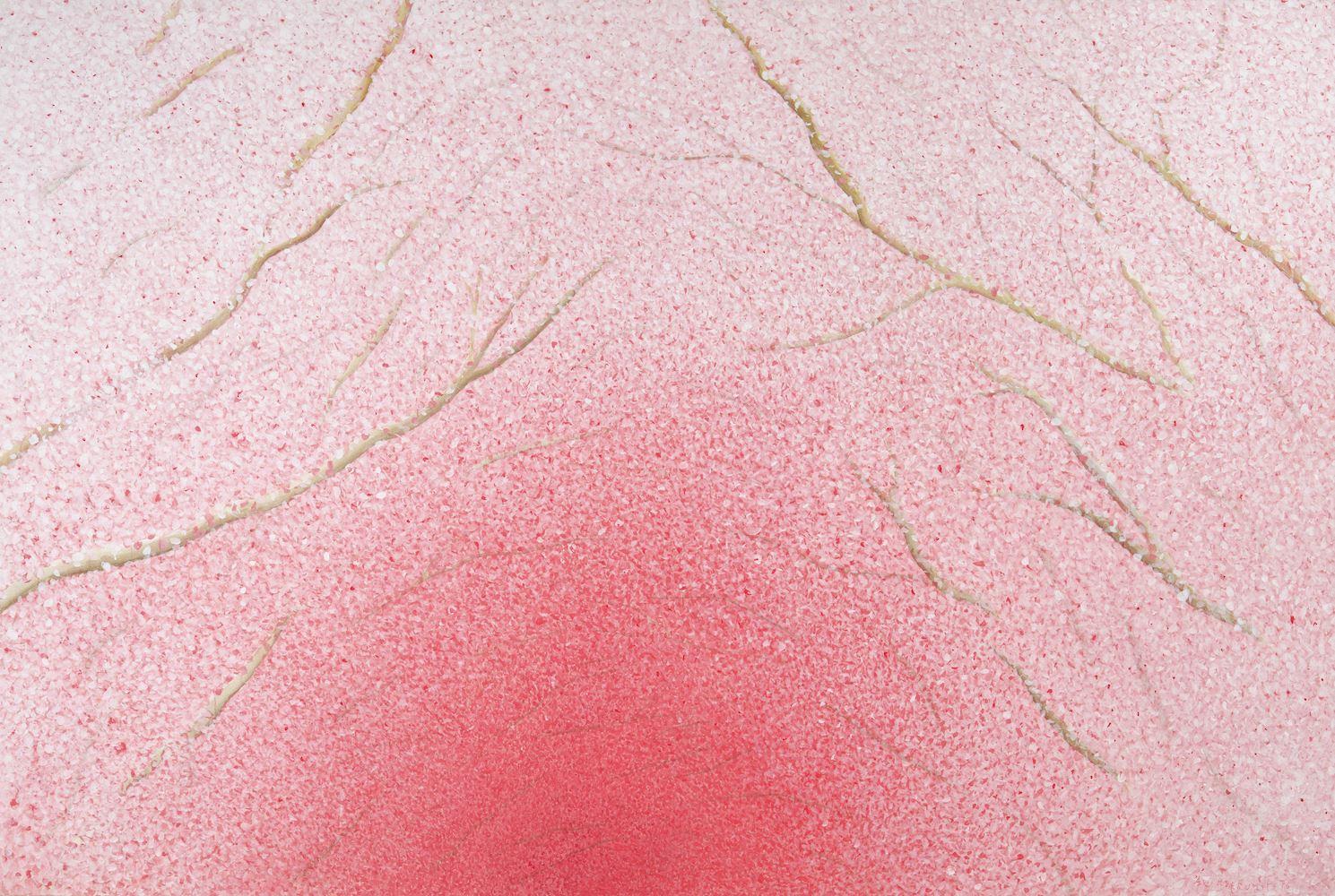 Alfred Hofkunst - Les pêchers en fleurs. 1976.