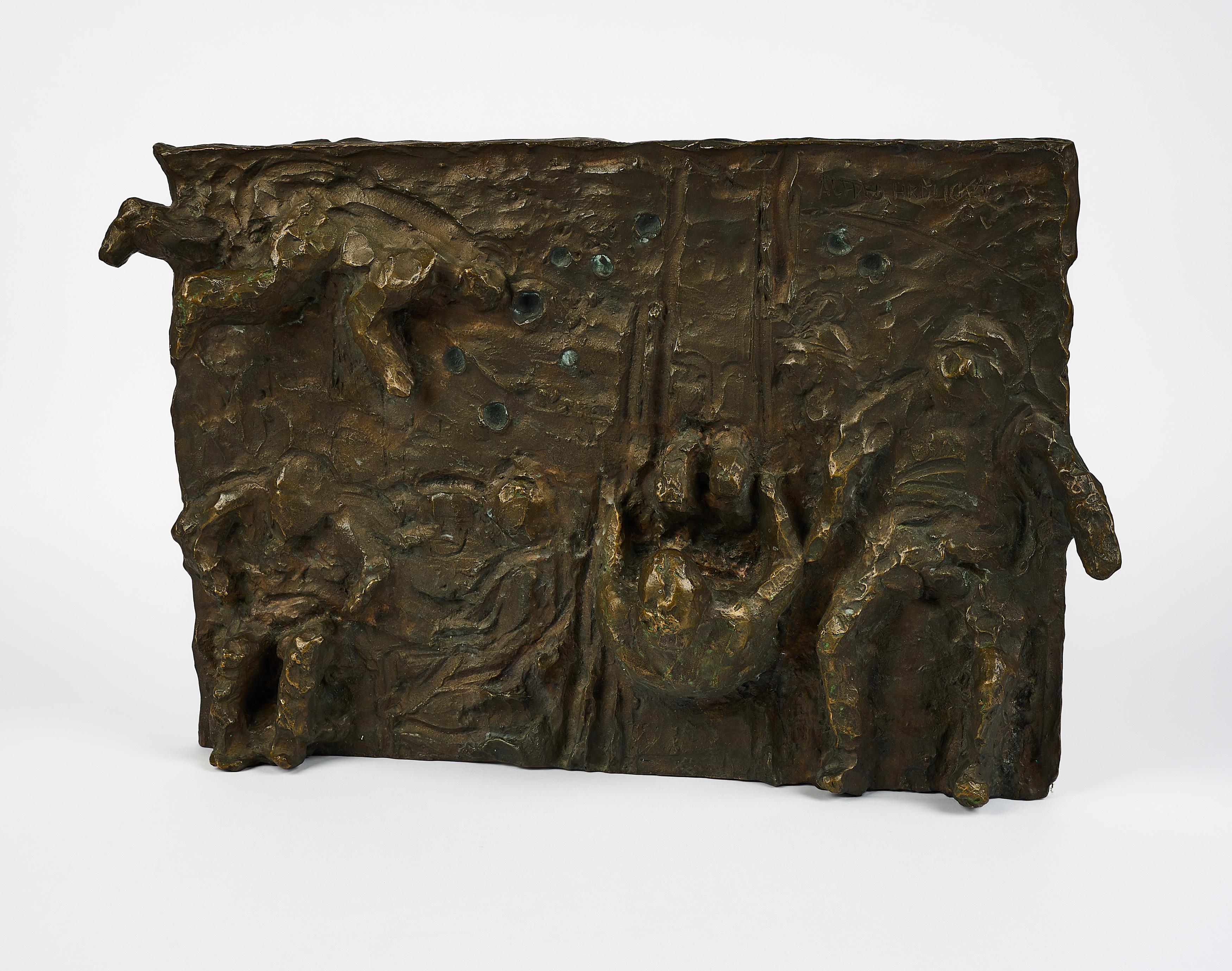 Alfred Hrdlicka - Astronautenrelief (Entwurf für die Universität Stuttgart, Flugzeugbau).