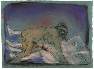 Alfred Hrdlicka - Lot und seine Töchter I. (Studie zu „König Lear“).