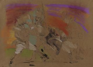 Alfred Hrdlicka - Zeichnung aus dem Zyklus \