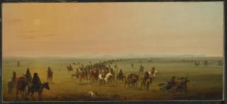 Alfred Jacob Miller - Caravan En Route [Sir William Drummond Stewart\'S Caravan]