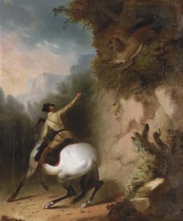 Alfred Jacob Miller - Death of a Cougar