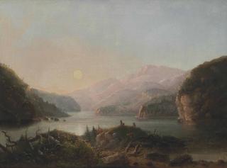 Alfred Jacob Miller - Lake in the Wind River Country