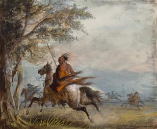 Alfred Jacob Miller - Sioux Reconnoitering