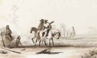 Alfred Jacob Miller - Starving Trappers