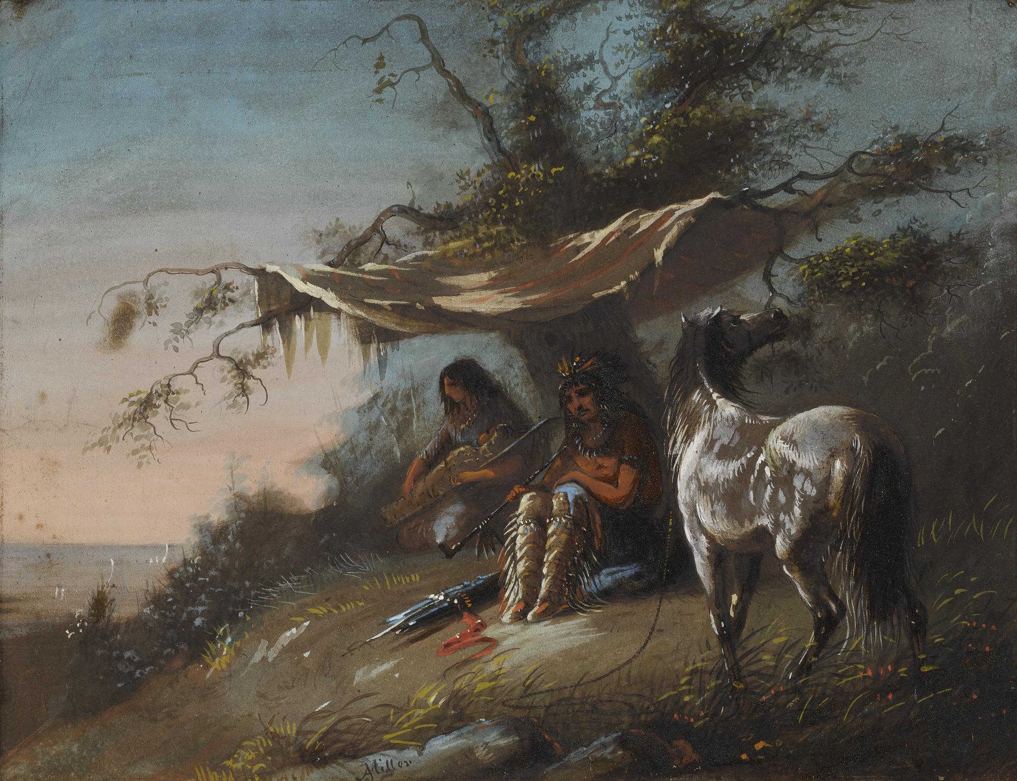 Alfred Jacob Miller - Two Arapaho
