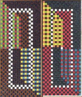 Alfred Jensen - King Yu\'s Odd Progression & King Yu\'s Even Progression (a diptych)