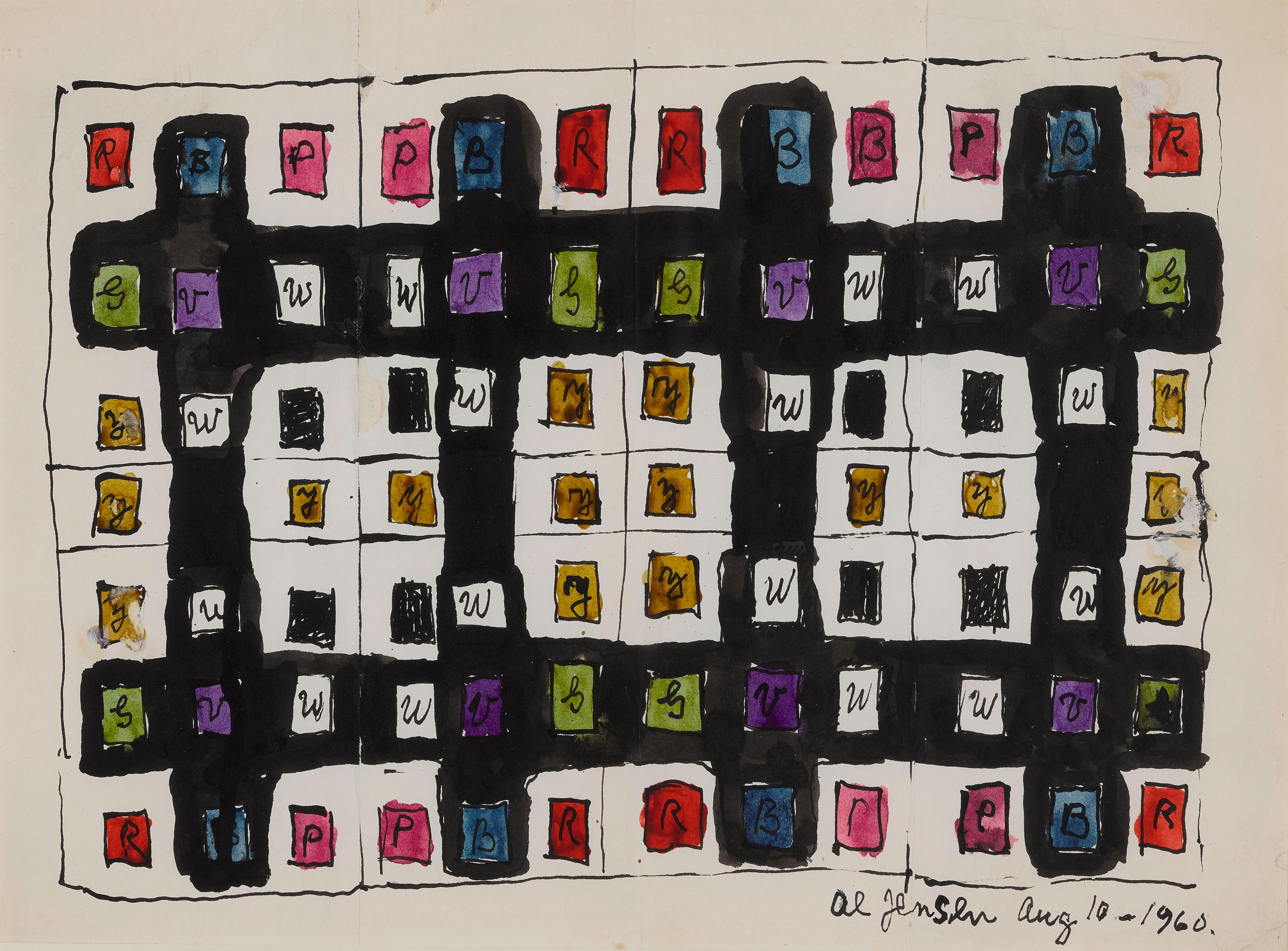 Alfred Jensen - Untitled (August 10)