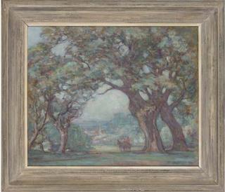 Alfred John Billinghurst - Figures on horseback in a rural landscape