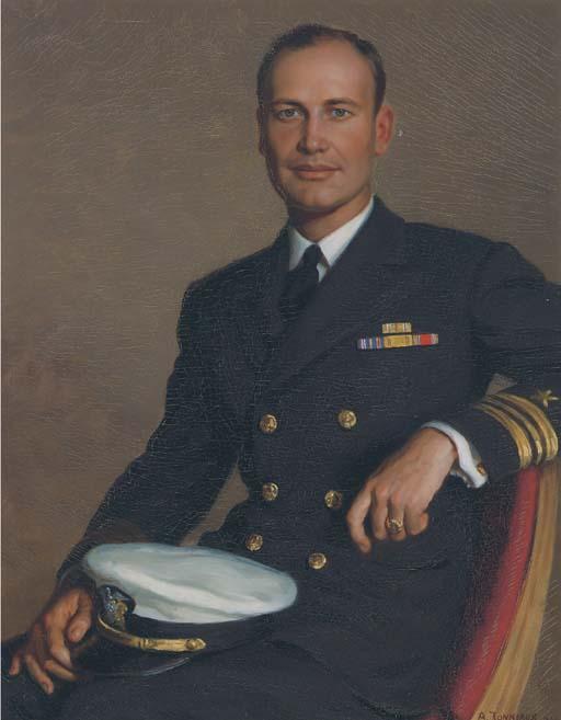 Alfred Jonniaux - Portrait of Robert David Lion Gardiner (1911-2004), In An Officer\'S Uniform