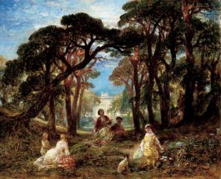 Alfred Joseph Woolmer, R.B.A. - Pan in the shadows