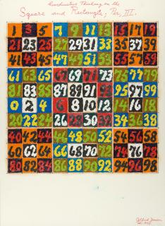 Alfred Julio Jensen - „Coordinative Thinking on the Square and Rectangle; Per, III.“.