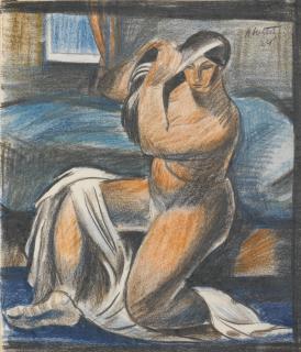 Alfréd Justitz - Czech Female Nude (Akt)