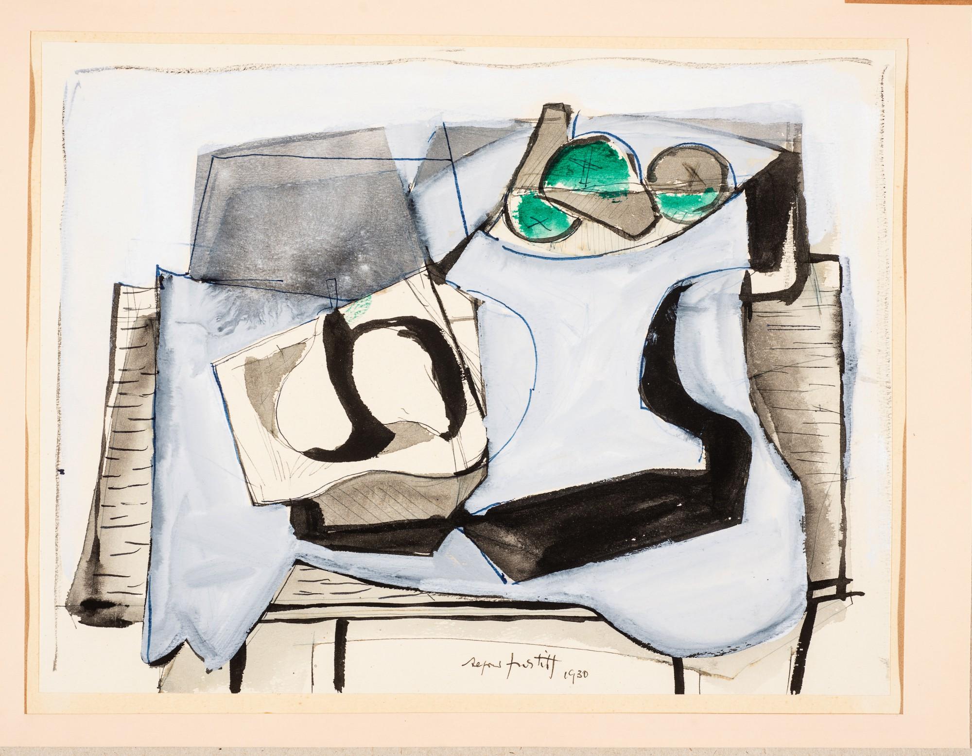 Alfréd Justitz - Still Life With Fruit