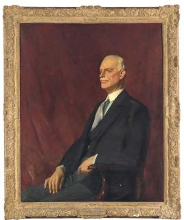 Alfred Kingsley Lawrence, R.A. - Portrait of Colonel, The Lord Astor of Hever, seated