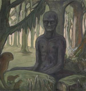 Alfred Kubin - Buddhist im Walde