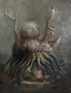 Alfred Kubin - Vielarmiges Tier