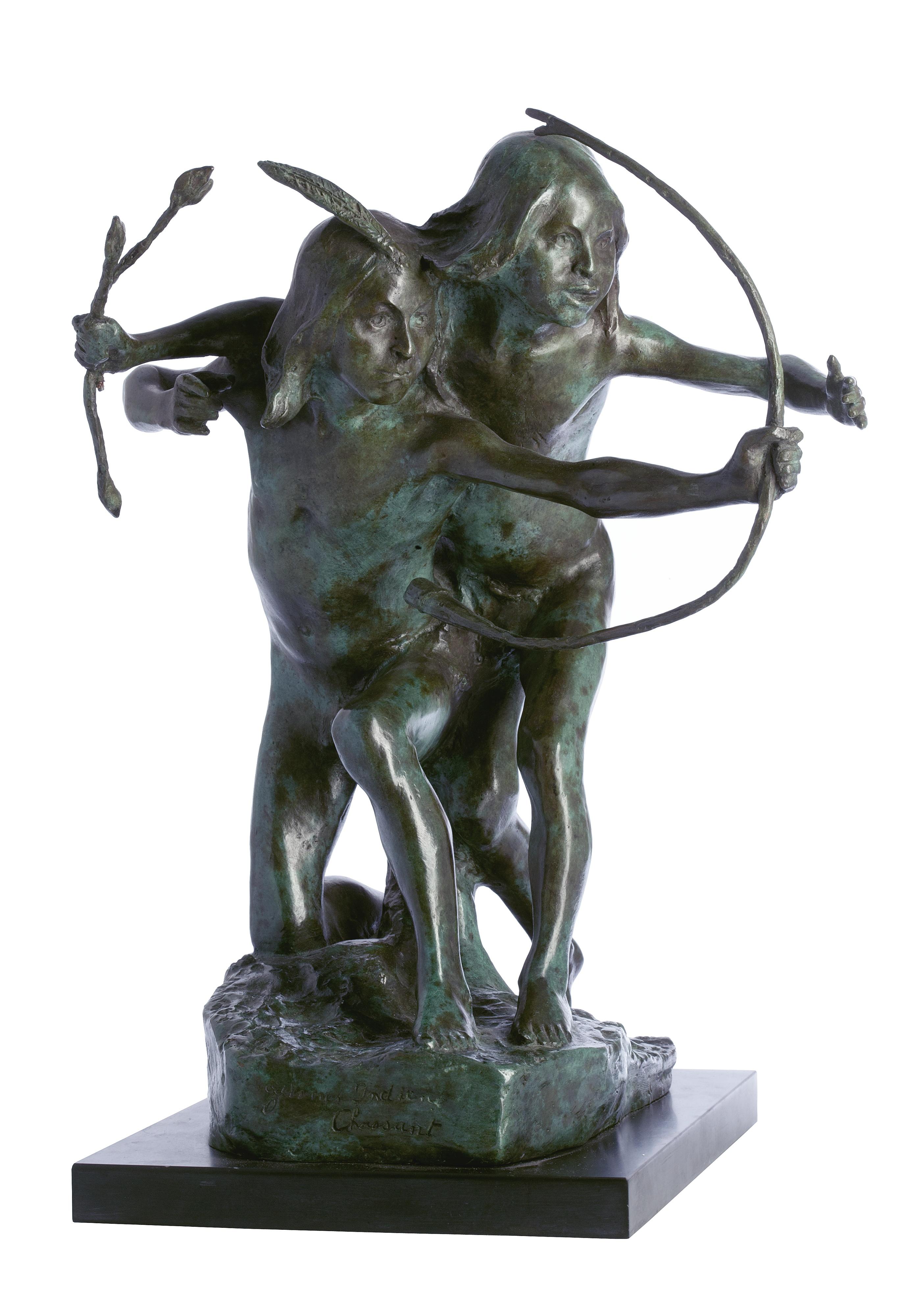 Alfred Laliberté - Jeunes Indiens Chassant