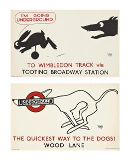 Alfred Leete - \'I\'M Going Underground\' & \'The Quickest Way To The Dogs!\'