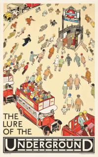 Alfred Leete - The Lure of The Underground