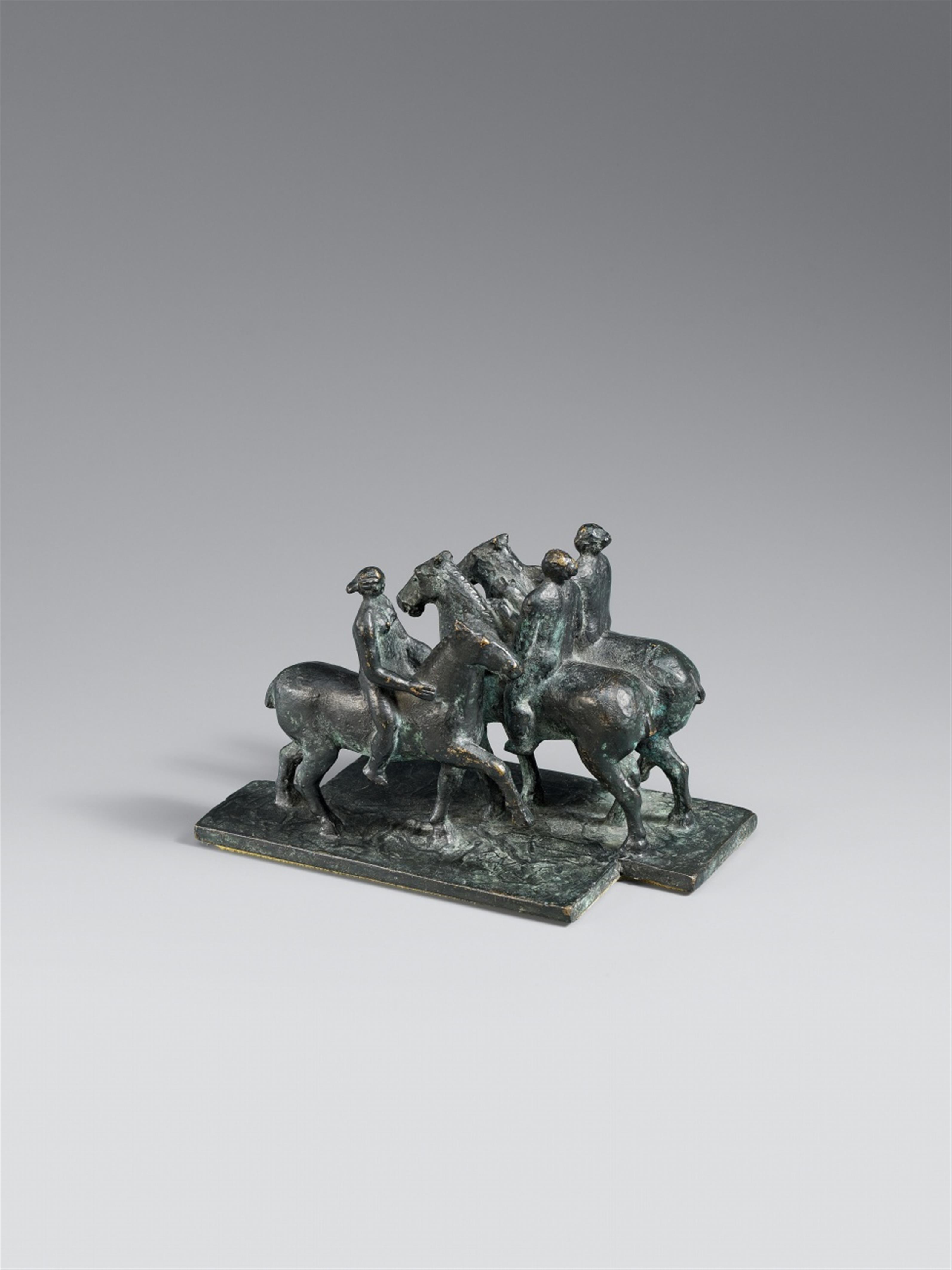 Alfred Lörcher - Drei Reiterinnen. In Gegenrichtung