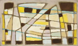 Alfred Manessier - Étretat - Falaises (étude)