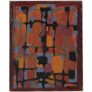 Alfred Manessier - French Passion Rouge / Bleu