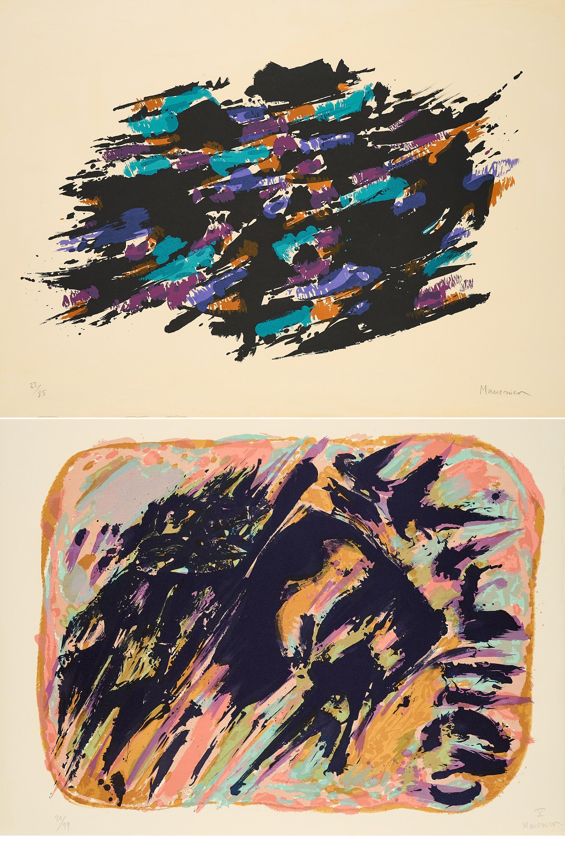 Alfred Manessier - Konvolut von 2 Lithografien.