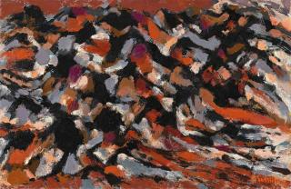 Alfred Manessier - Luchente le soir (Étude No 1 pour un paysage espagnol)