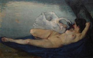 Alfred Marxer - Leda and the swan