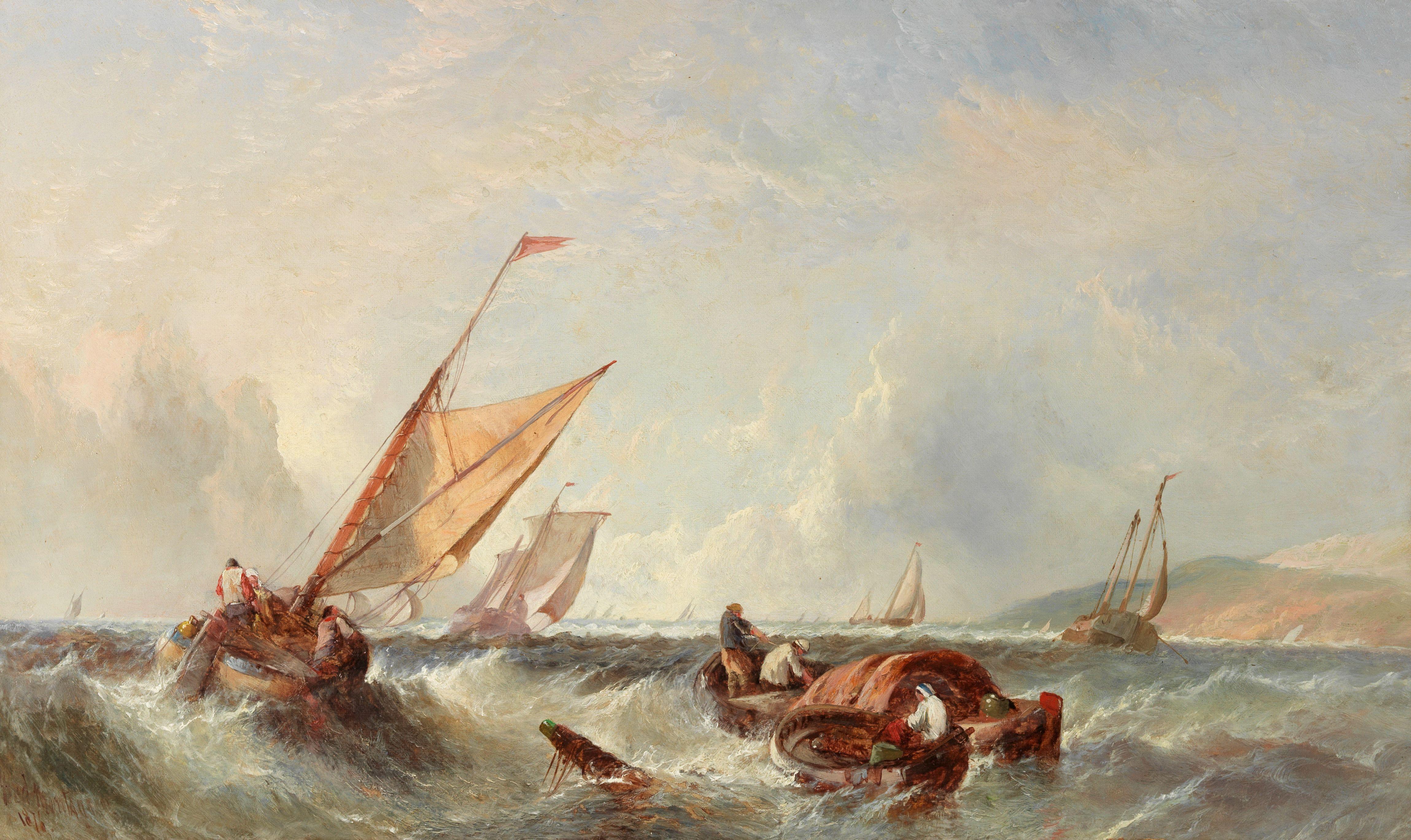 Alfred Montague - French fishing boats