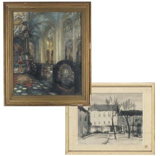 Alfred-Napoléon Delaunois - The Chapelle St Catherine in the Church of Saint Pierre in Louvain