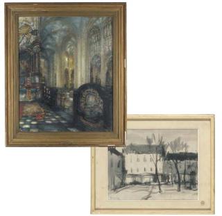 Alfred-Napoléon Delaunois - The Chapelle St Catherine in the Church of Saint Pierre in Louvain