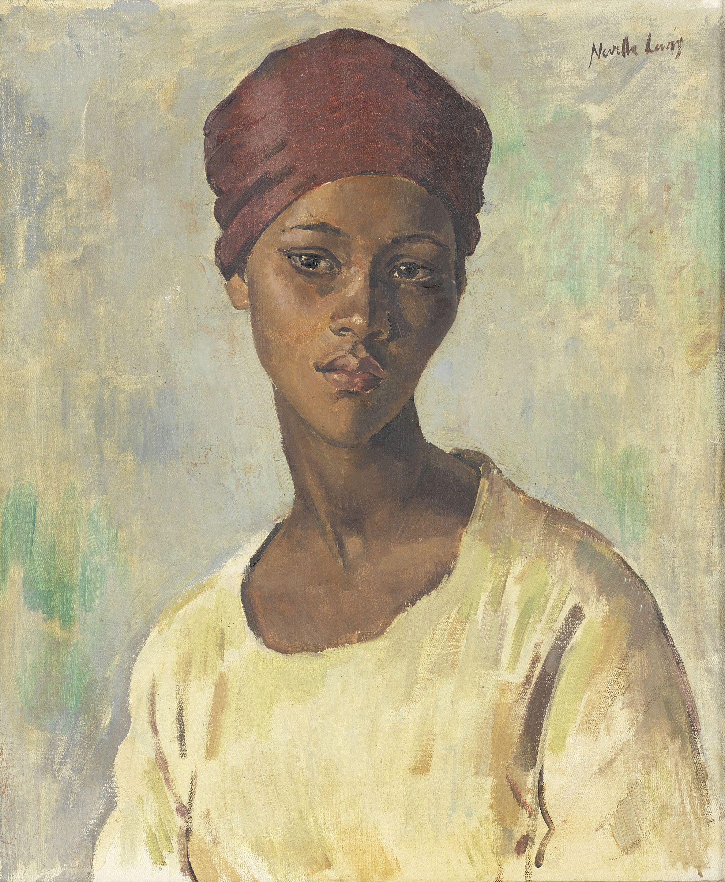 Alfred Neville Lewis - Portrait of a Young Malay Girl