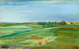 Alfred Partikel - Landschaft mit Feldern